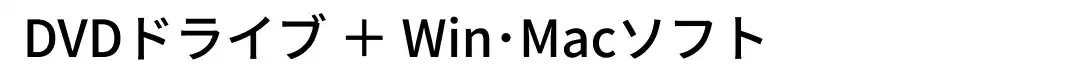 DVDドライブ＋Windows・Macソフト