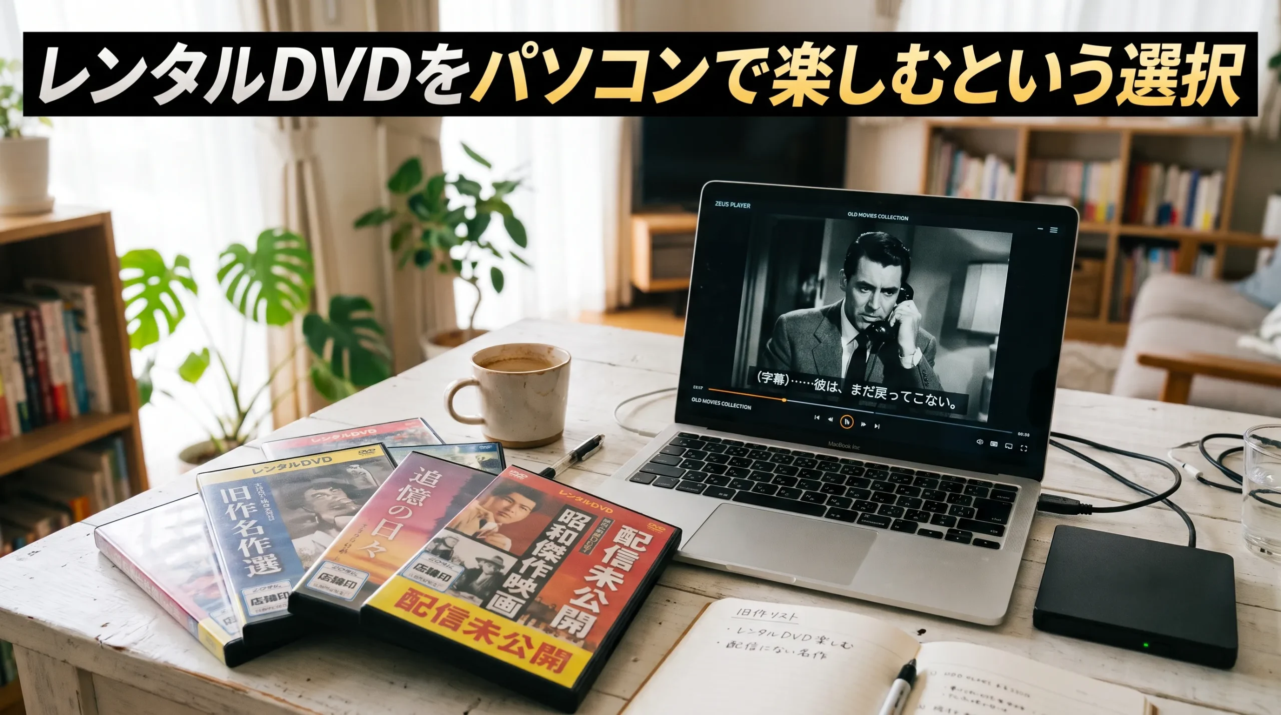 レンタルDVDをパソコンで楽しむという選択