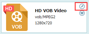解像度1280×720の動画データを作る,HD VOB Video