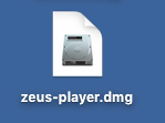 Mac版 ZEUS PLAYER インストール,インストーラーを起動